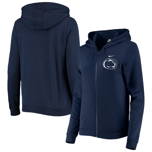 Women's Nike Navy Penn State Nittany Lions Varsity Fleece Full-Zip Hoodie