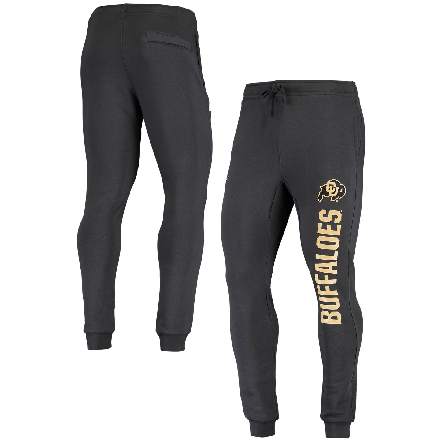 Men's Nike Anthracite Colorado Buffaloes Primary Logo Club Fleece Joggers