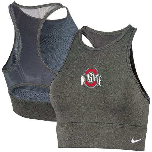 Women's Nike Heathered Gray Ohio State Buckeyes Everything Performance Sports Bra