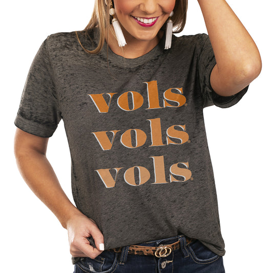 Women's Charcoal Tennessee Volunteers Better Than Basic Gameday Boyfriend T-Shirt