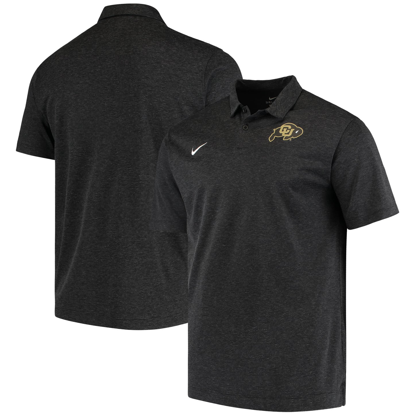 Men's Nike Black Colorado Buffaloes College Performance Polo