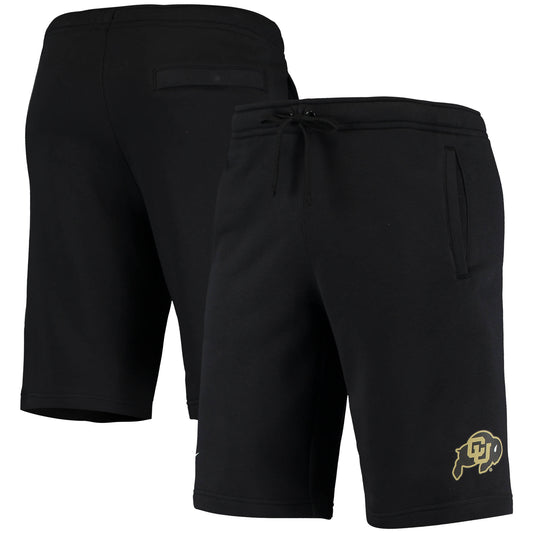 Men's Nike Black Colorado Buffaloes College Primary Logo Club Fleece Shorts