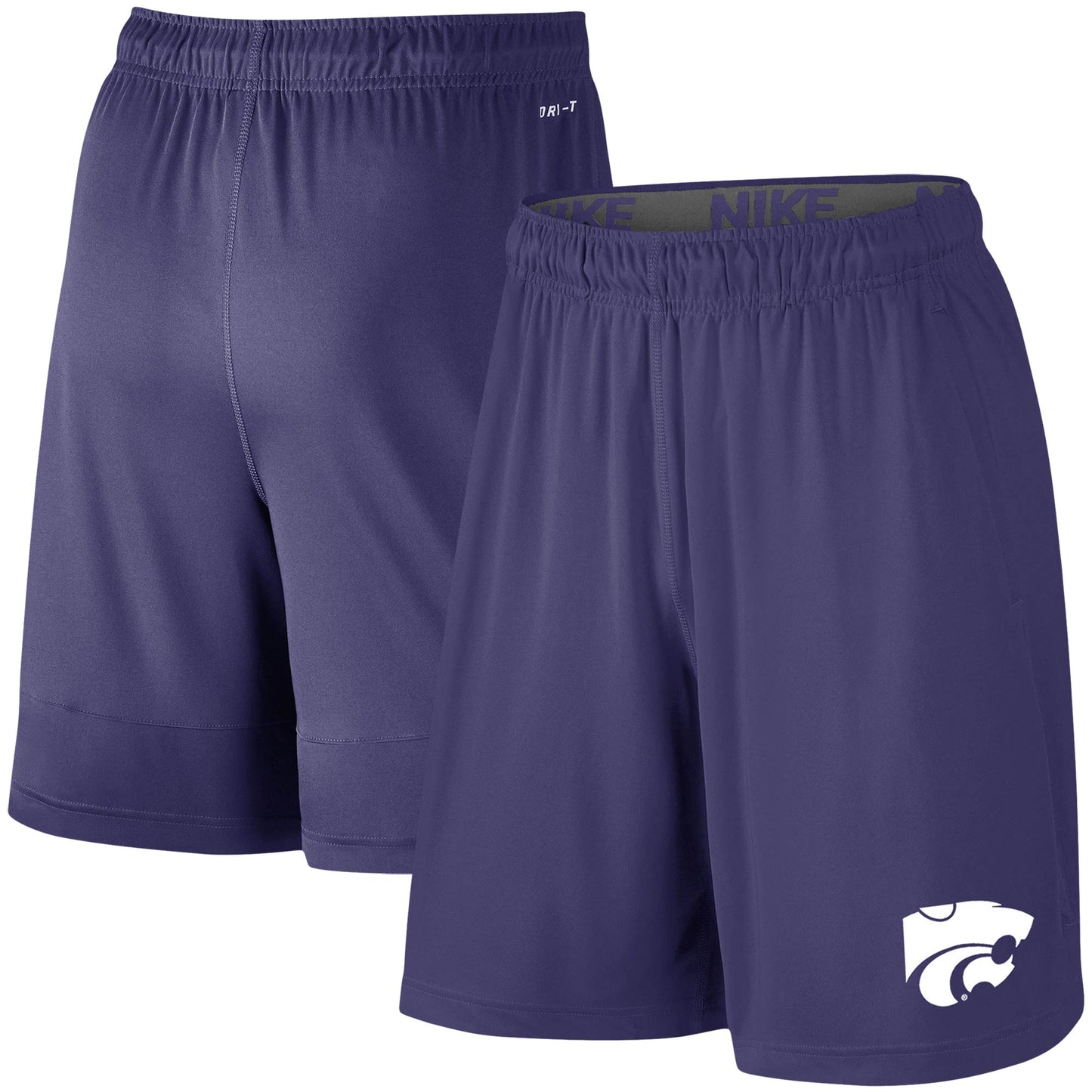 Men's Nike Purple Kansas State Wildcats College Primary Logo 2.0 Fly Performance Shorts