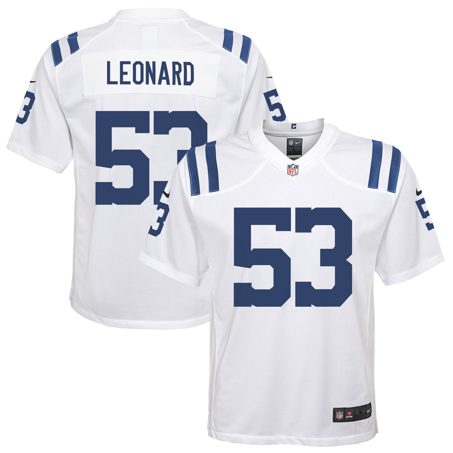 Youth Nike Shaquille Leonard White Indianapolis Colts Game Jersey