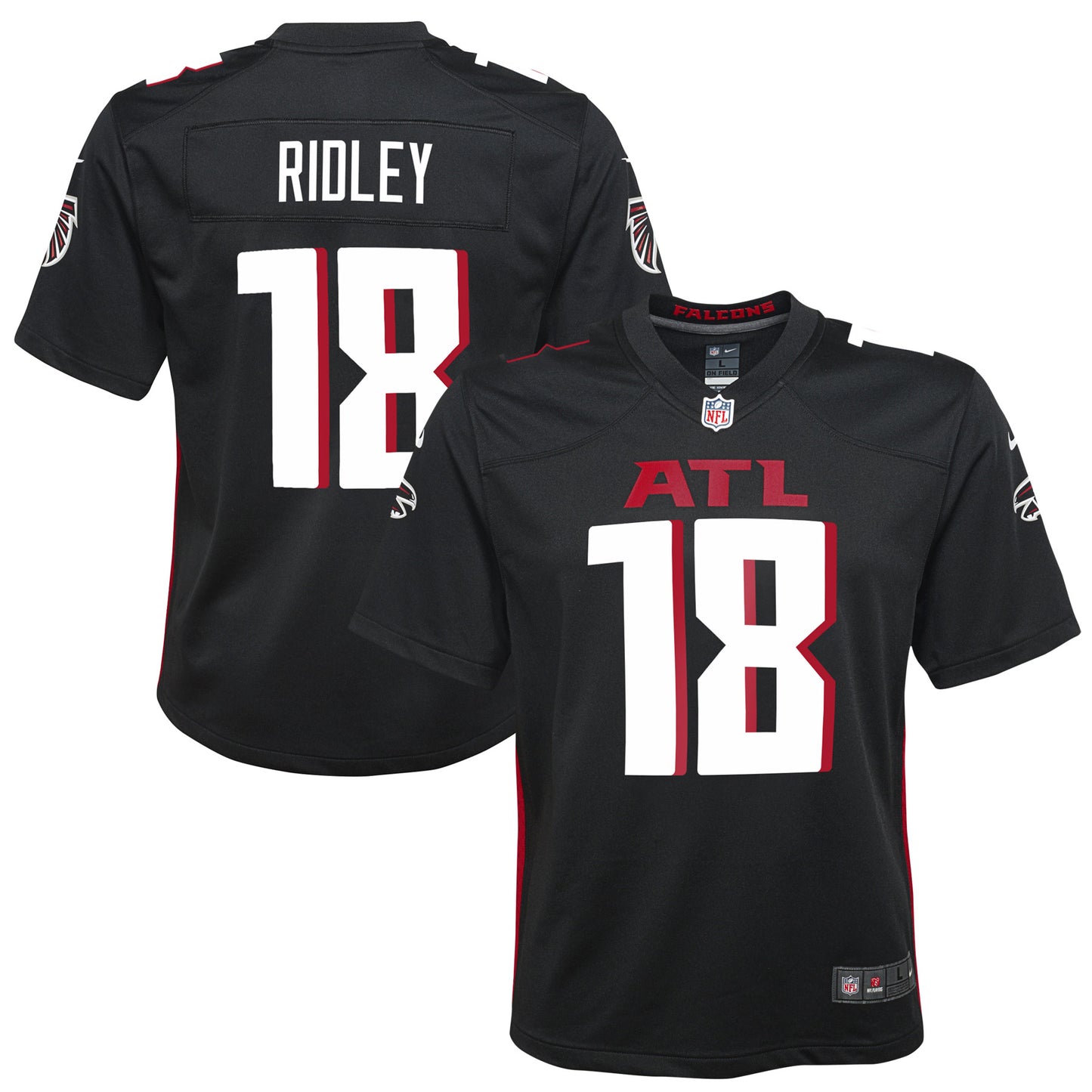 Youth Nike Calvin Ridley Black Atlanta Falcons Player Game Jersey