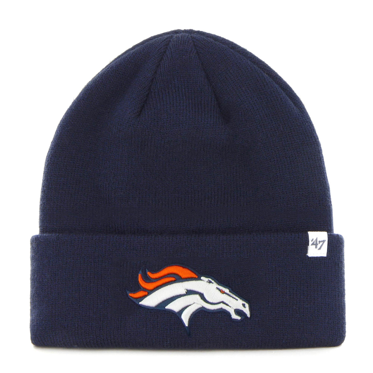 Men's '47 Navy Denver Broncos Primary Basic Cuffed Knit Hat