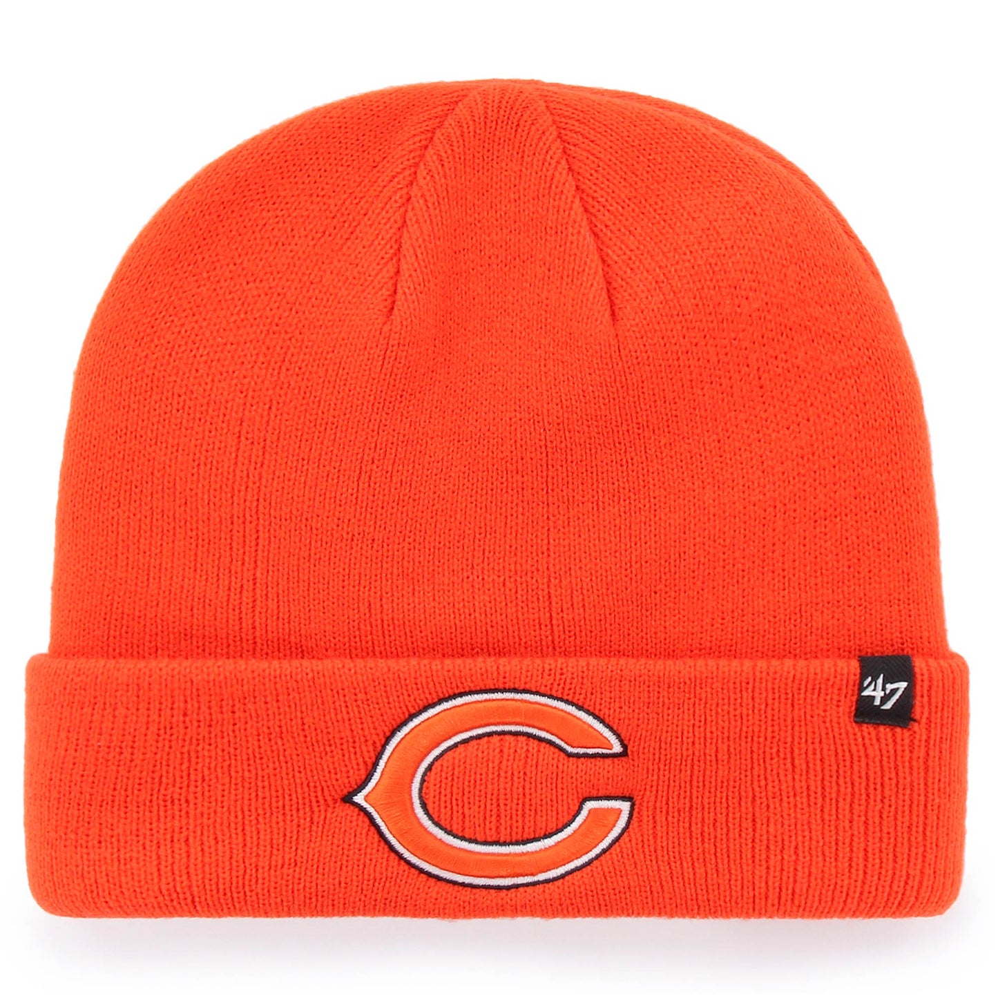 Men's '47 Orange Chicago Bears Secondary Basic Cuffed Knit Hat