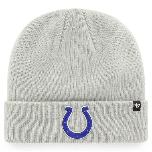 Men's '47 Gray Indianapolis Colts Secondary Basic Cuffed Knit Hat