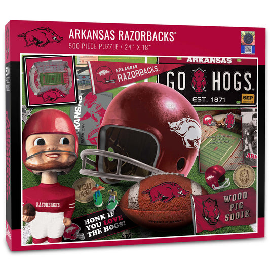 Arkansas Razorbacks 500-Piece Retro Series Puzzle