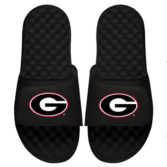 Youth ISlide Black Georgia Bulldogs Primary Logo Slide Sandals