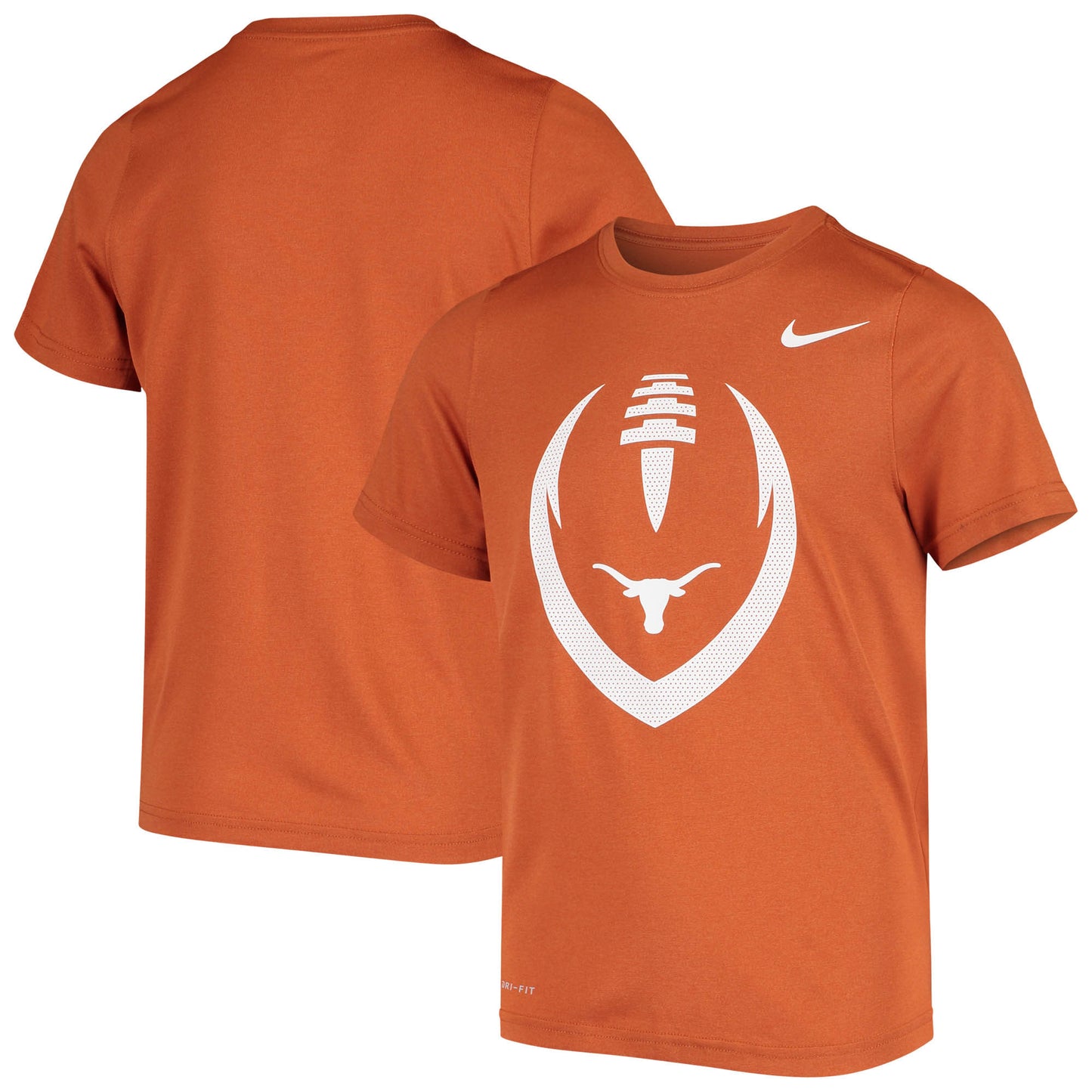 Youth Nike Texas Orange Texas Longhorns Football Icon Performance T-Shirt