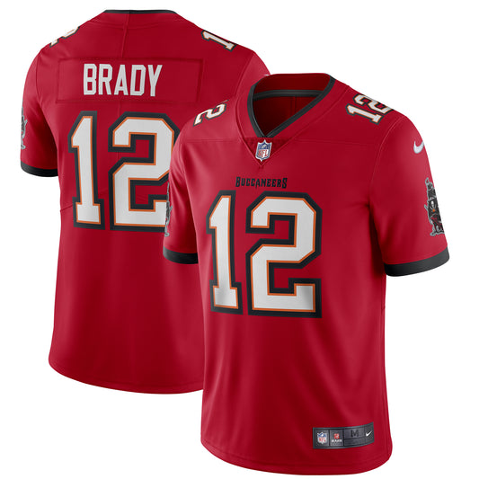 Men's Nike Tom Brady Red Tampa Bay Buccaneers Vapor Limited Jersey