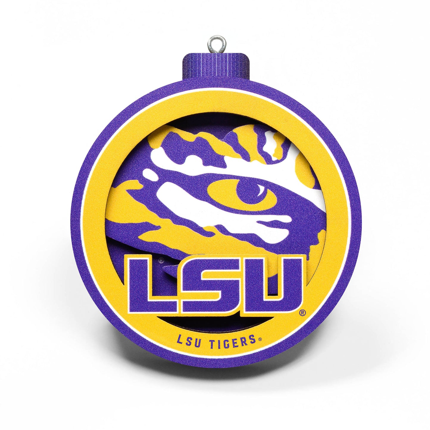 LSU Tigers 3D Logo Series Ornament