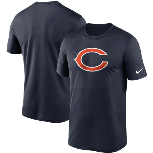 Men's Nike Navy Chicago Bears Logo Essential Legend Performance T-Shirt