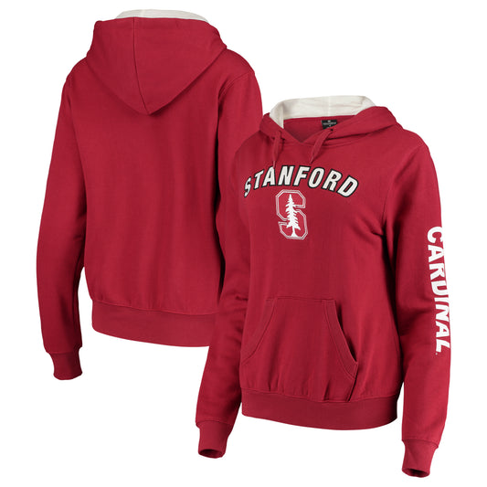 Women's Colosseum Cardinal Stanford Cardinal Loud and Proud Pullover Hoodie