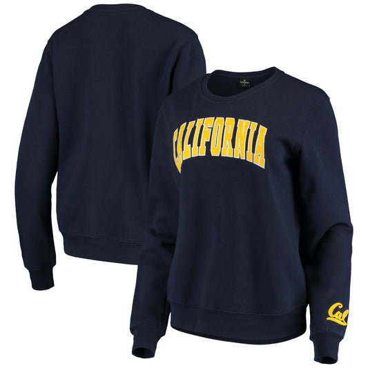 Women's Colosseum Navy Cal Bears Campanile Pullover Sweatshirt