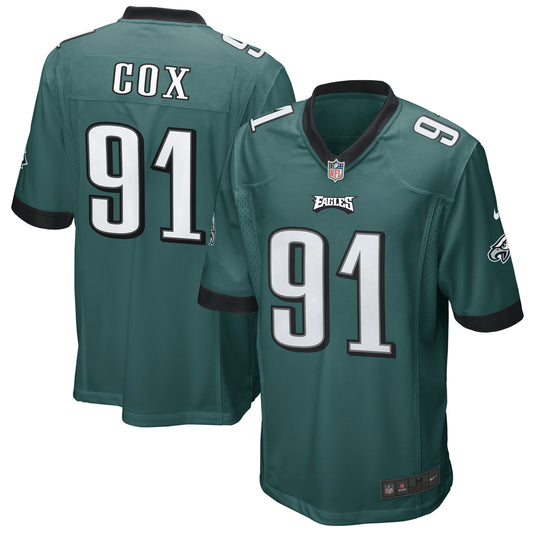 Men's Nike Fletcher Cox Midnight Green Philadelphia Eagles Game Jersey