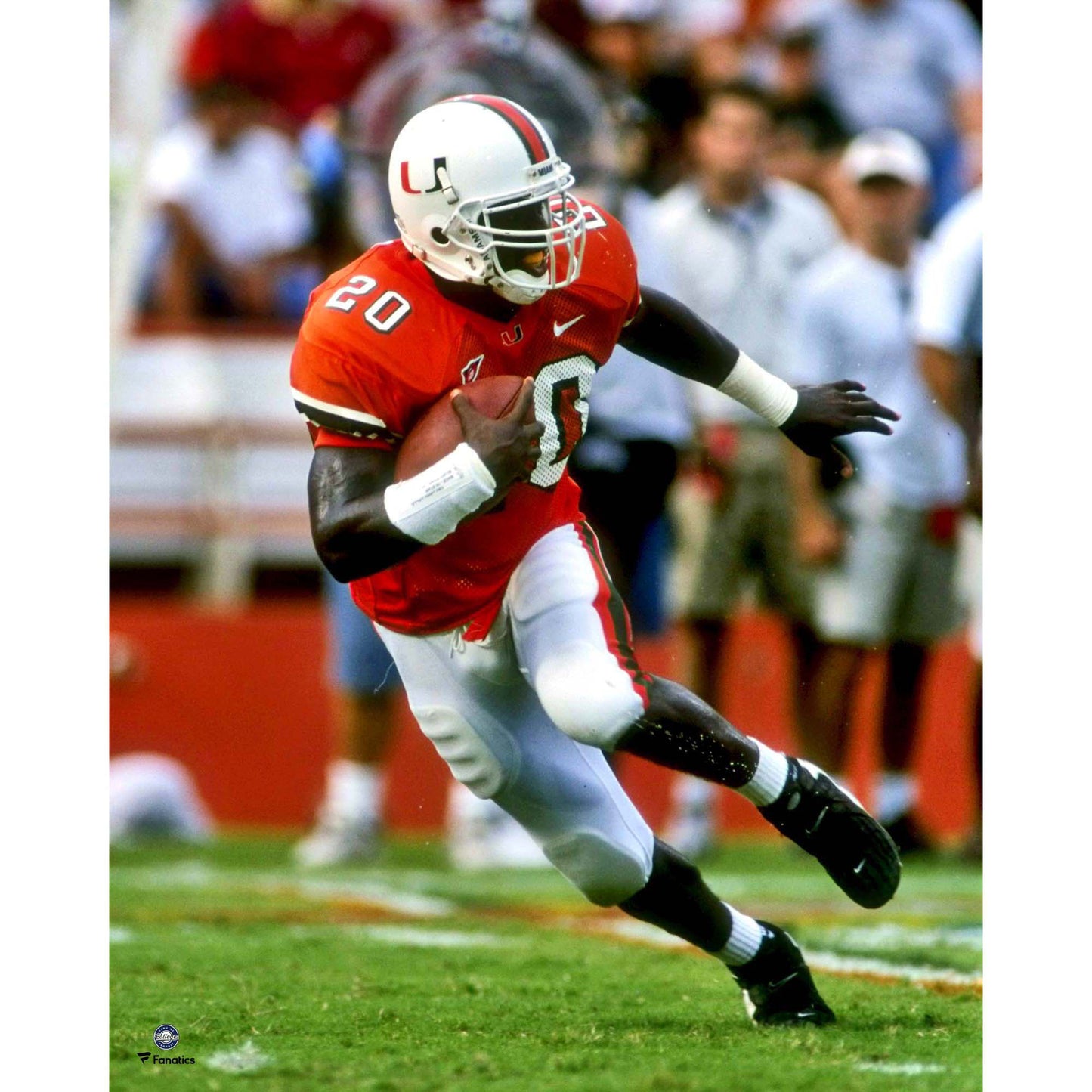 Ed Reed Miami Hurricanes Unsigned Interception Return Photograph