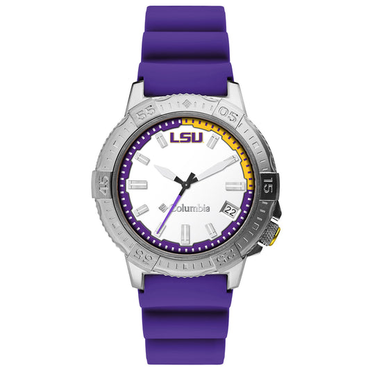 Columbia LSU Tigers Peak Patrol 3-Hand Date Silicone Strap Watch