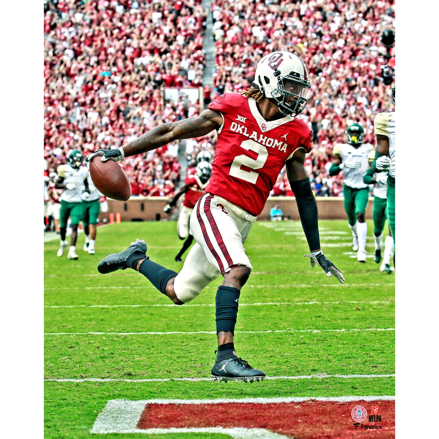 CeeDee Lamb Oklahoma Sooners Unsigned Touchdown Photograph