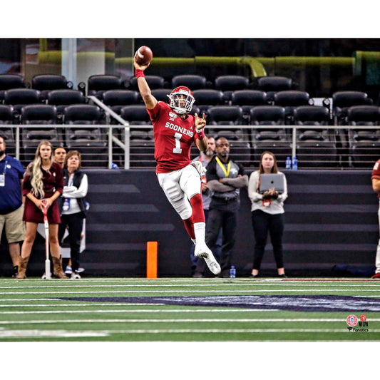 Jalen Hurts Oklahoma Sooners Unsigned Throwing Photograph
