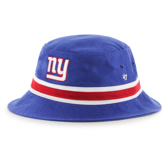 Men's '47 Royal New York Giants Striped Bucket Hat