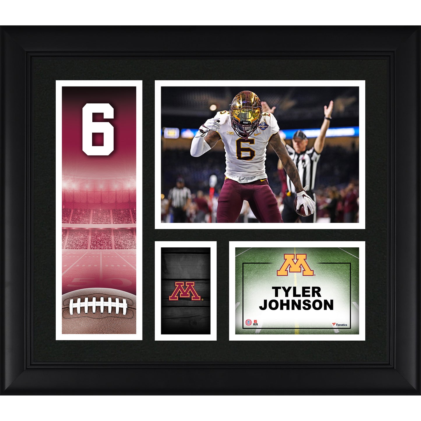 Tyler Johnson Minnesota Golden Gophers Framed 15" x 17" Player Core Collage