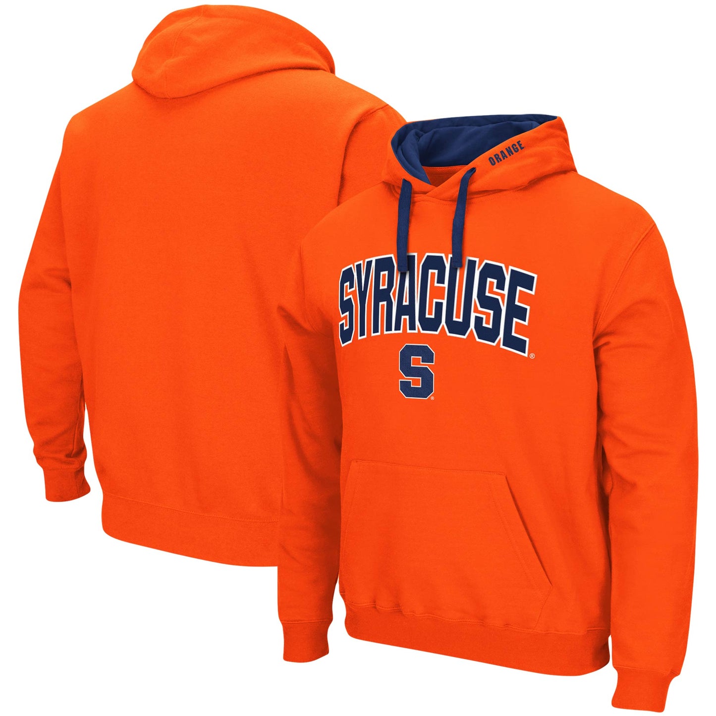 Men's Colosseum Orange Syracuse Orange Big & Tall Arch & Logo 2.0 Pullover Hoodie