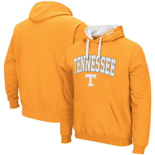 Men's Colosseum Tennessee Orange Tennessee Volunteers Big & Tall Arch & Logo 2.0 Pullover Hoodie