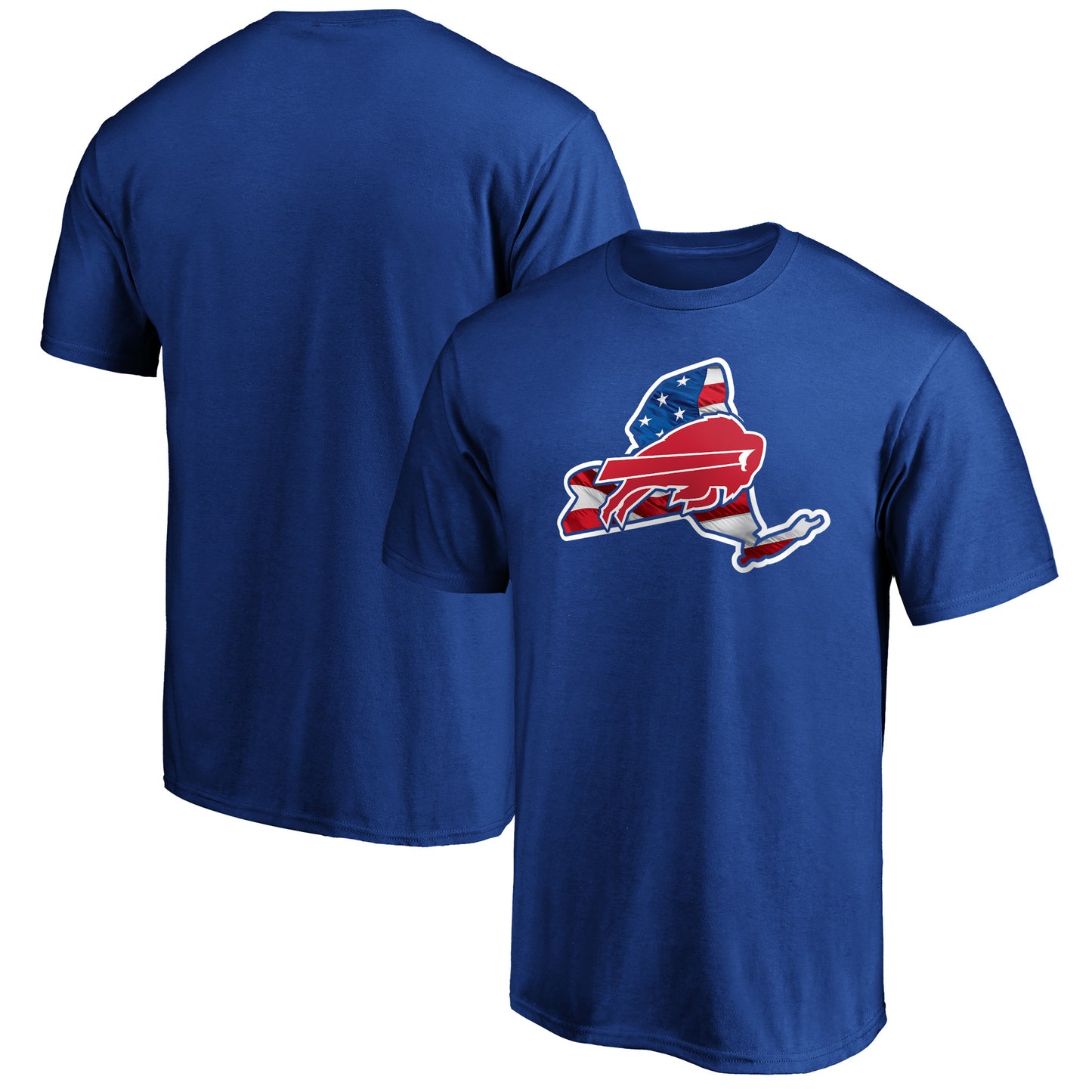 Men's Royal Buffalo Bills Banner State T-Shirt