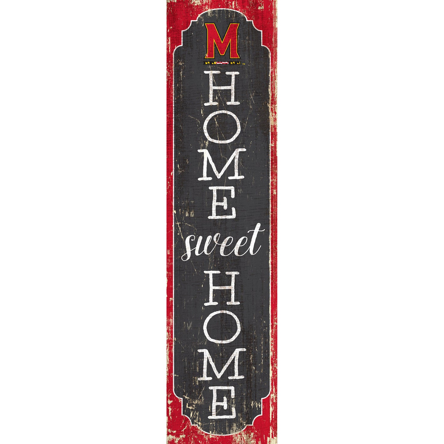 Maryland Terrapins 24" Home Sweet Home Leaner Sign