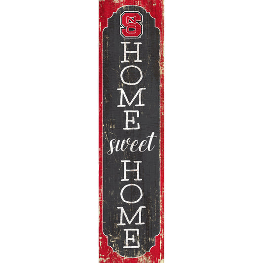 NC State Wolfpack 24" Home Sweet Home Leaner Sign