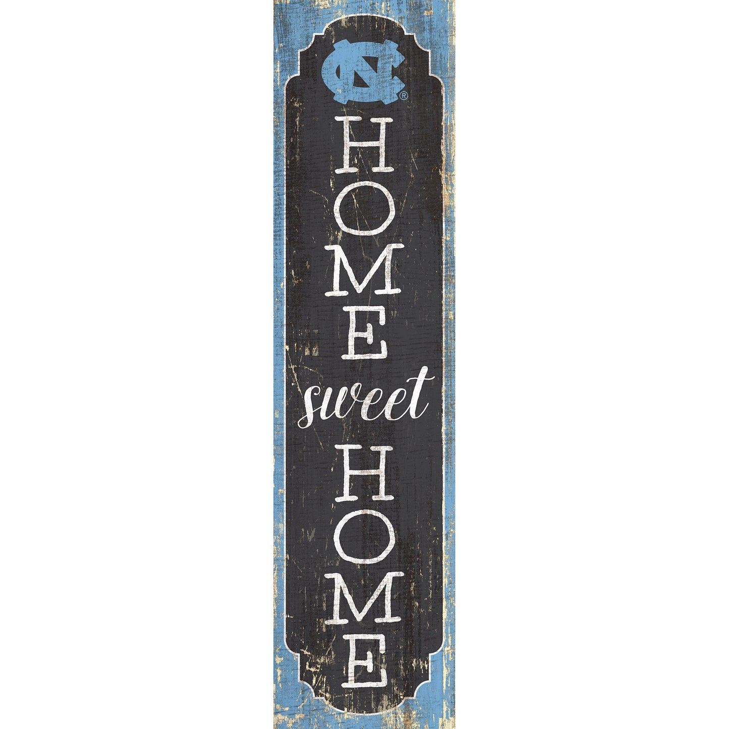 North Carolina Tar Heels 24" Home Sweet Home Leaner Sign