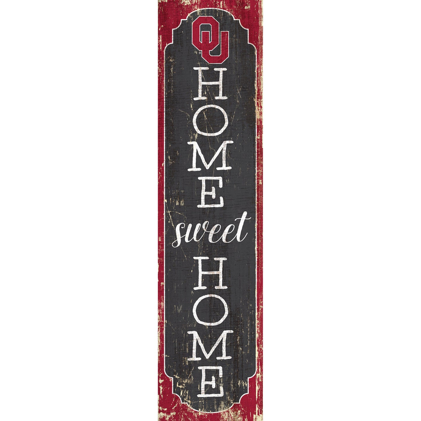 Oklahoma Sooners 24" Home Sweet Home Leaner Sign