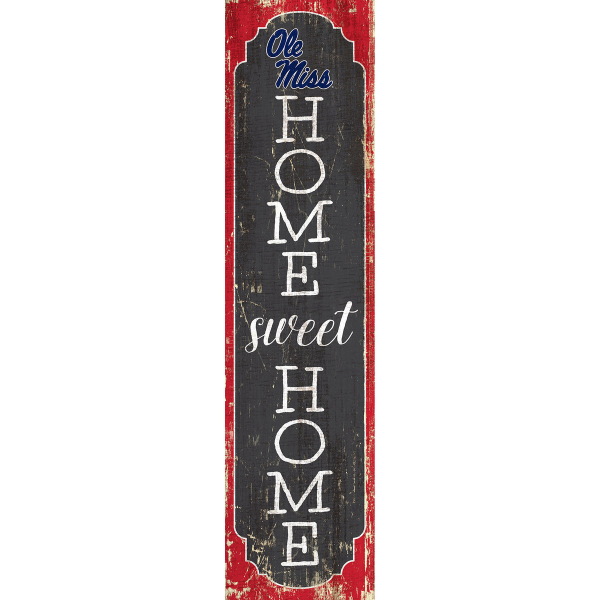 Ole Miss Rebels 24" Home Sweet Home Leaner Sign