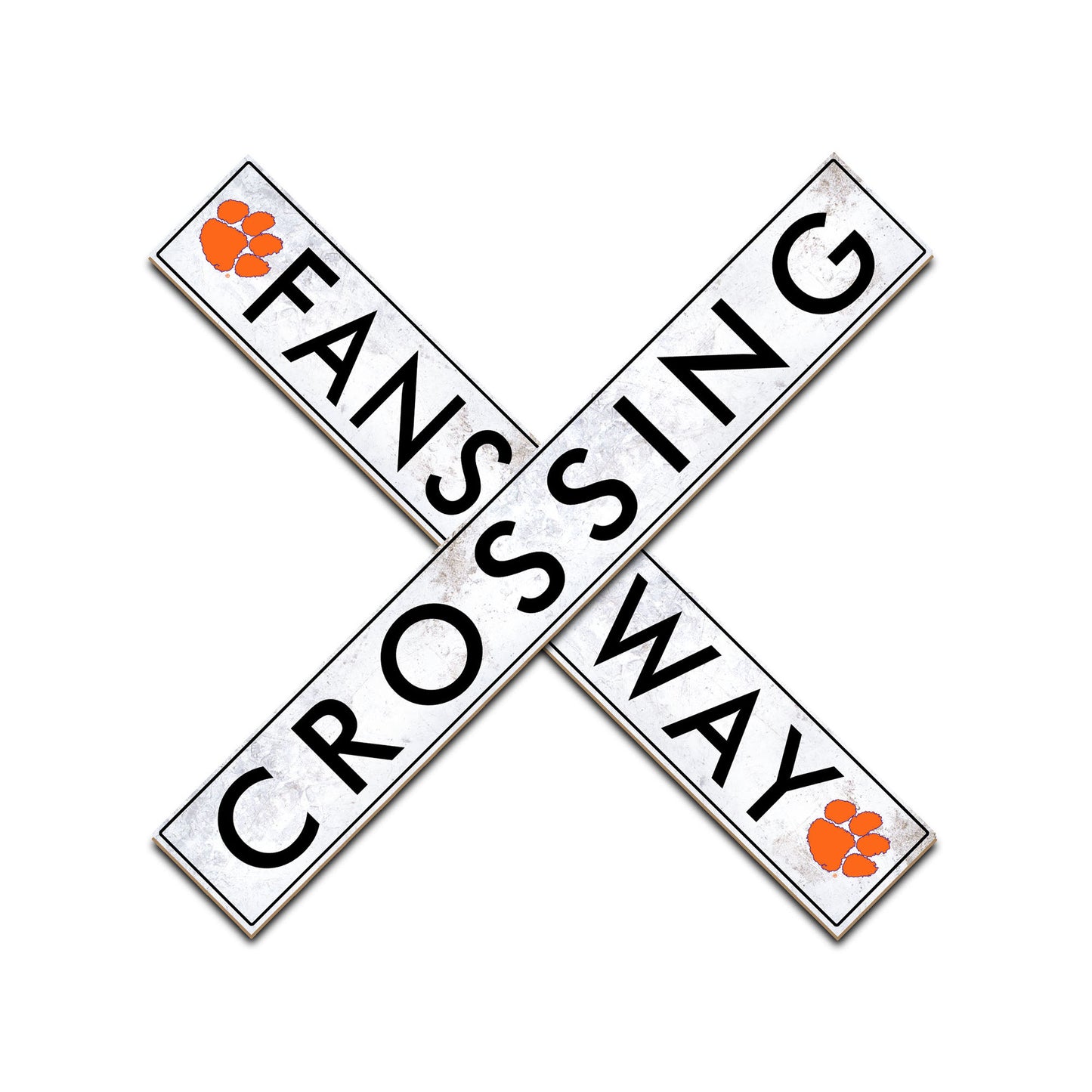 Clemson Tigers 48" Fans Way Crossing Sign