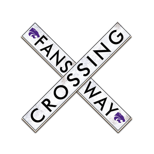 Kansas State Wildcats 48" Fans Way Crossing Sign