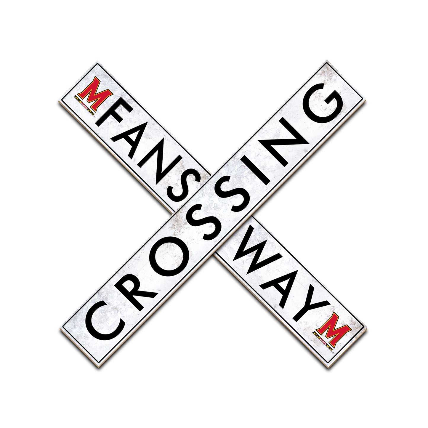 Maryland Terrapins 48" Fans Way Crossing Sign