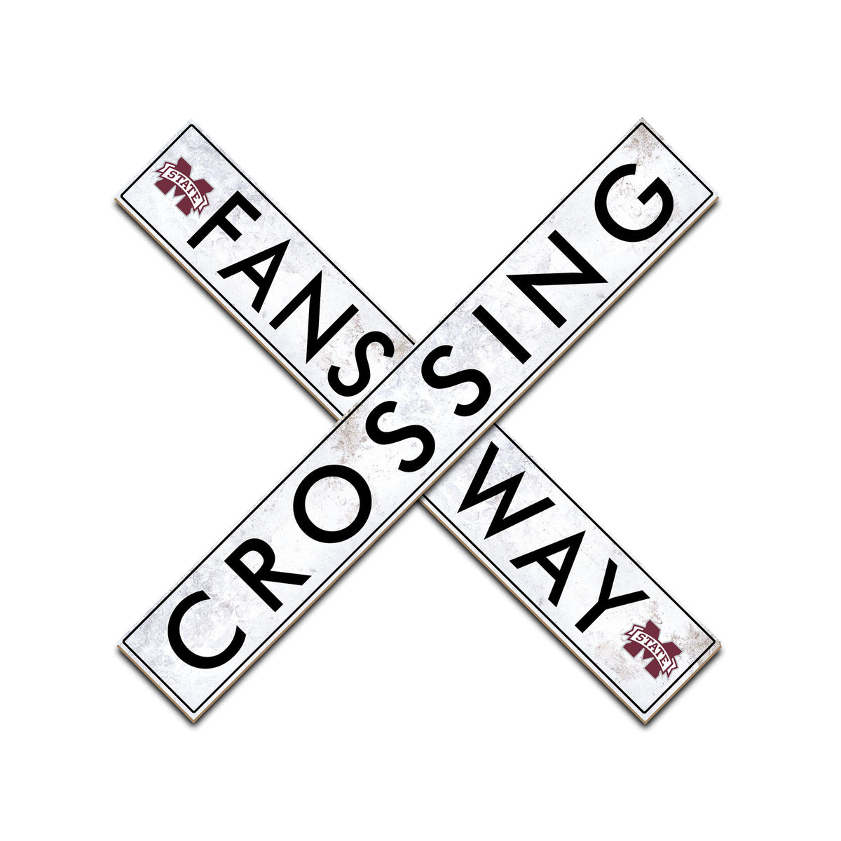 Mississippi State Bulldogs 48" Fans Way Crossing Sign