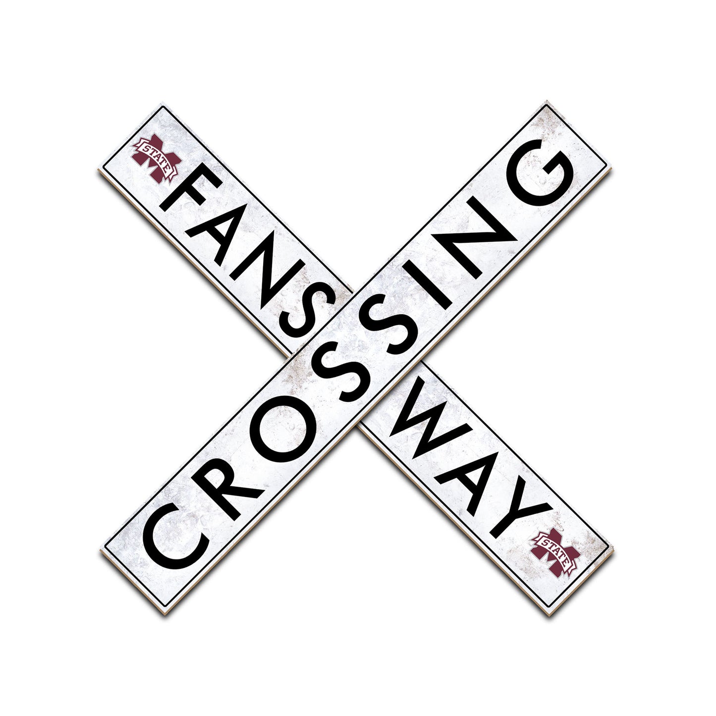 Mississippi State Bulldogs 48" Fans Way Crossing Sign