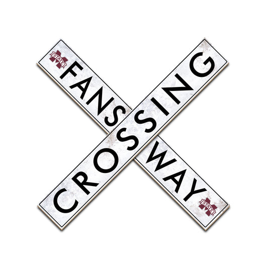 Mississippi State Bulldogs 48" Fans Way Crossing Sign