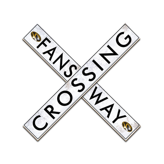 Missouri Tigers 48" Fans Way Crossing Sign