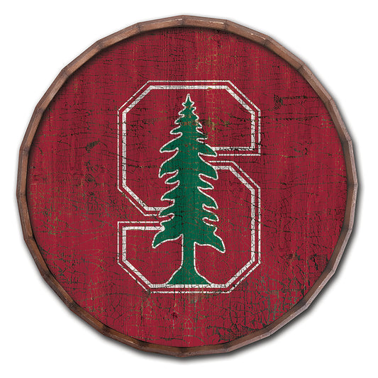 Stanford Cardinal 24" Cracked Color Barrel Top Sign