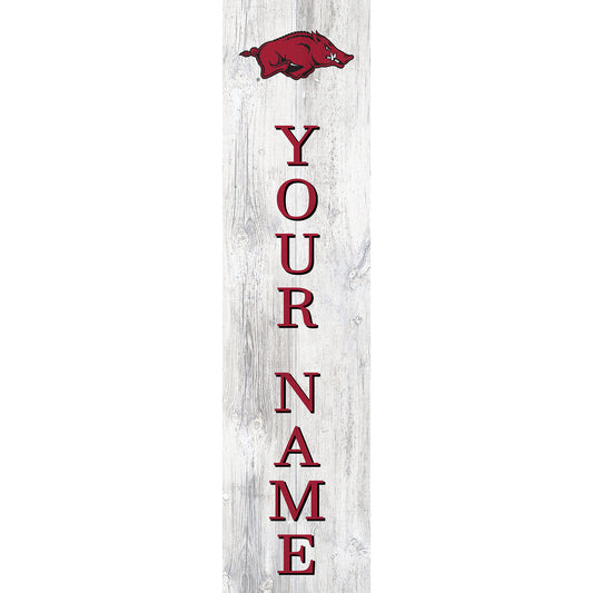 Arkansas Razorbacks 48" Personalized Welcome Leaner Sign