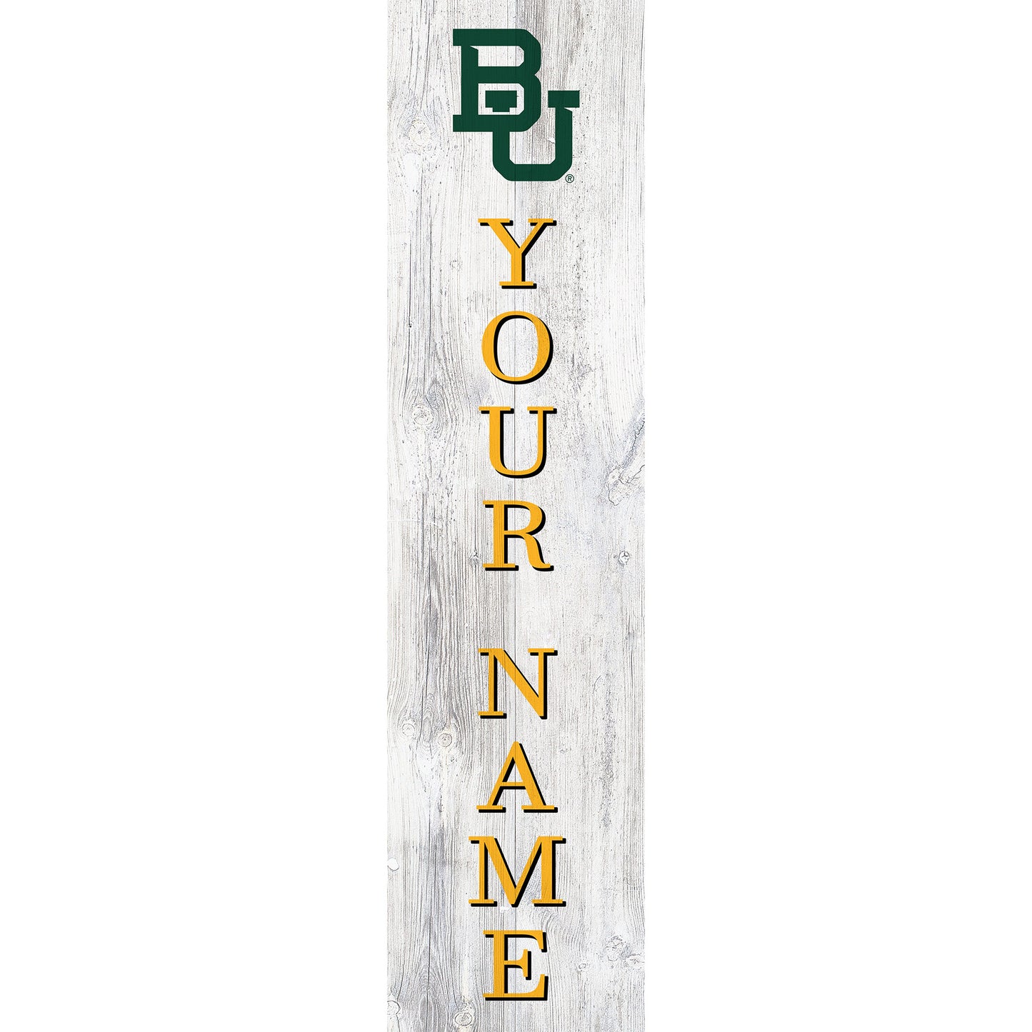 Baylor Bears 48" Personalized Welcome Leaner Sign