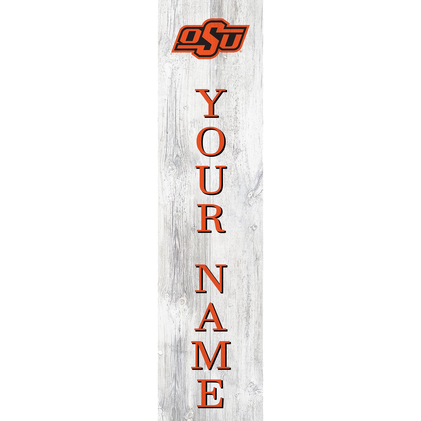 Oklahoma State Cowboys 48" Personalized Welcome Leaner Sign