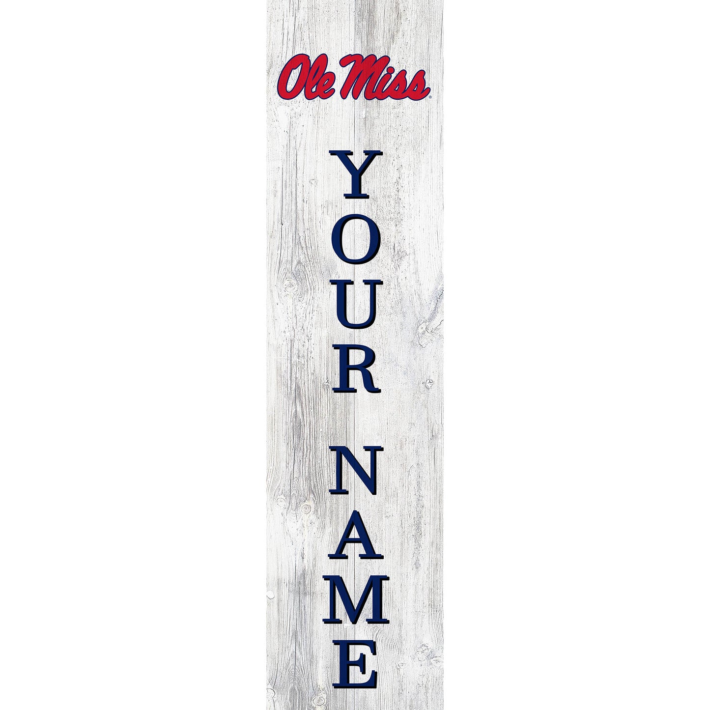 Ole Miss Rebels 48" Personalized Welcome Leaner Sign