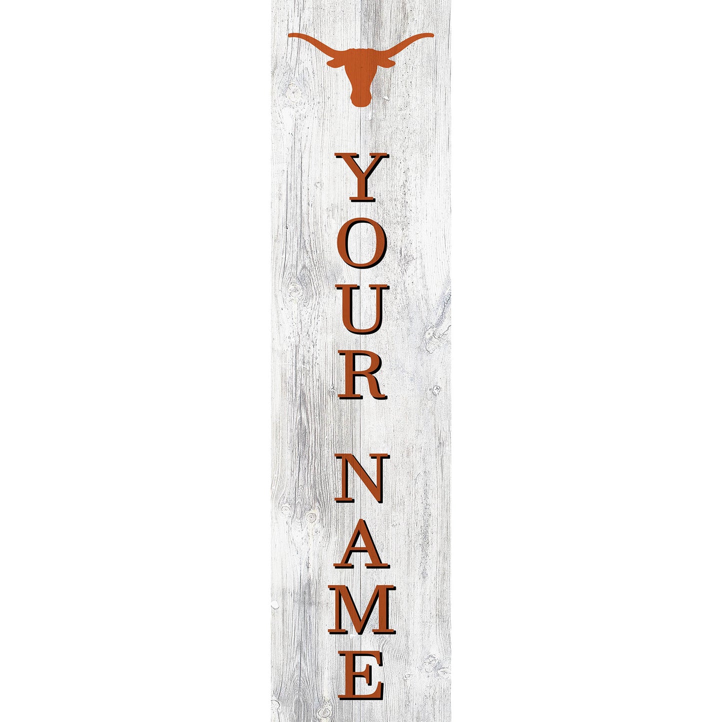 Texas Longhorns 48" Personalized Welcome Leaner Sign