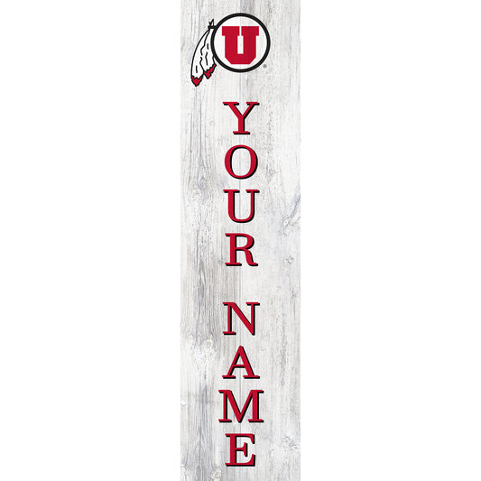 Utah Utes 48" Personalized Welcome Leaner Sign