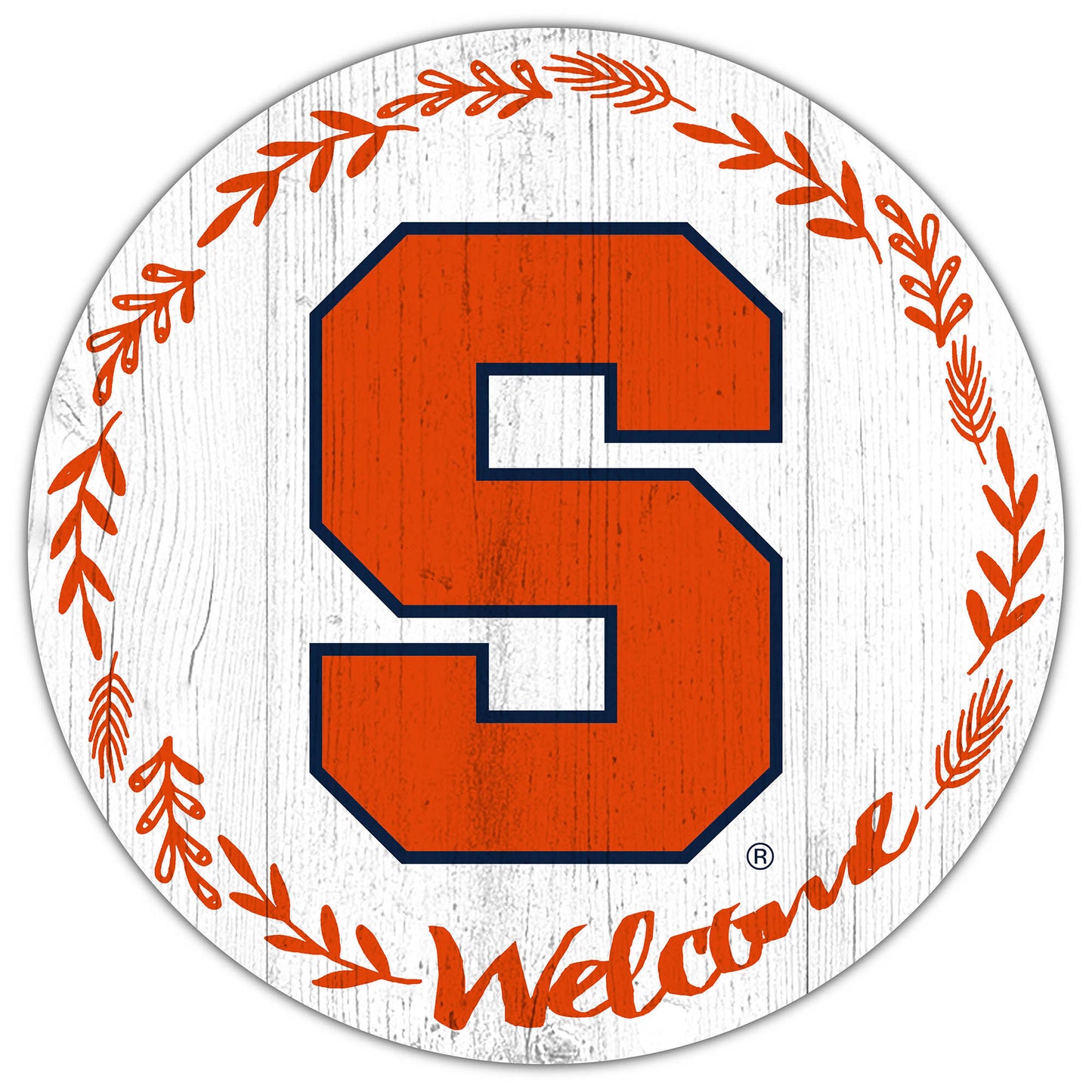 Syracuse Orange 12" Welcome Circle Sign